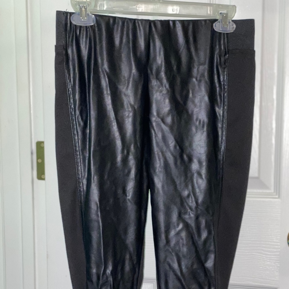 Leather and Spandex Leggings